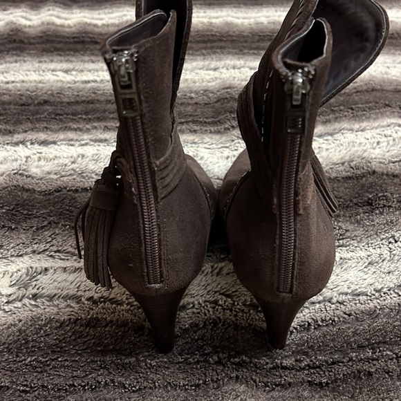 Coach Brown Suede Jessie Booties - Picture 4 of 9